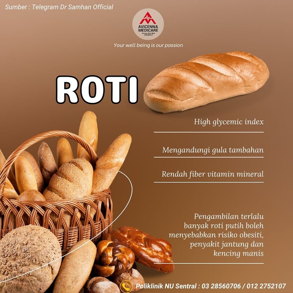 Bagaimana Memilih Roti Yang Lebih Sihat